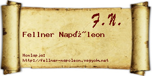Fellner Napóleon névjegykártya